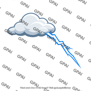 Cloud with lightning