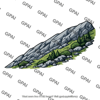Mountain slope shaded