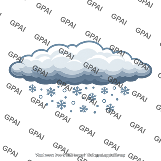 Snow producing cloud