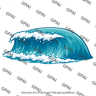 Breaking ocean wave