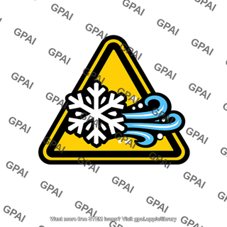 Blizzard warning icon