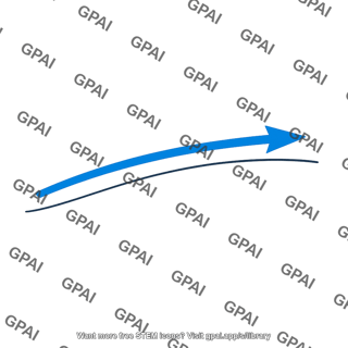Upper level wind arrow