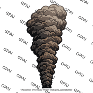 Industrial fume plume