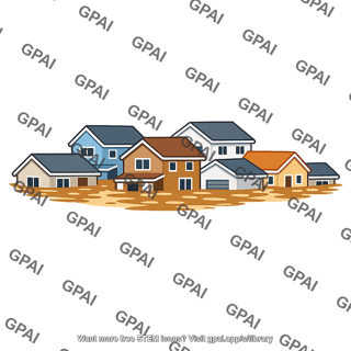 Flooded neighborhood