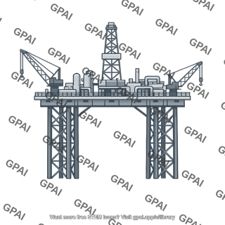 Oil platform offshore
