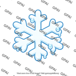 Snowflake melting