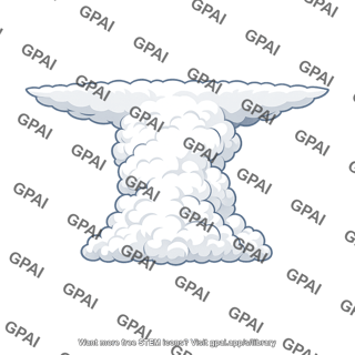 Convective cloud flattened
