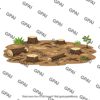 Deforested land
