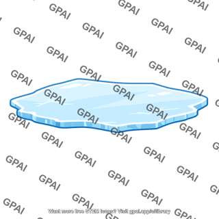 Thin surface ice layer