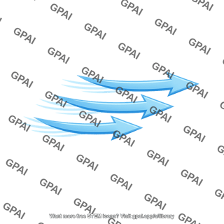 Blue motion arrows