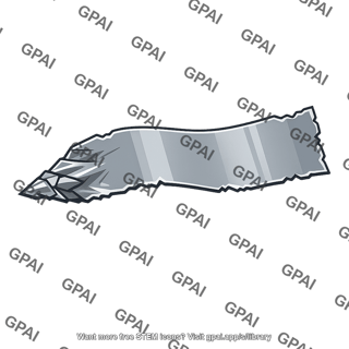 Jagged metal sheet