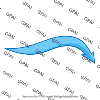 Ocean current arrow