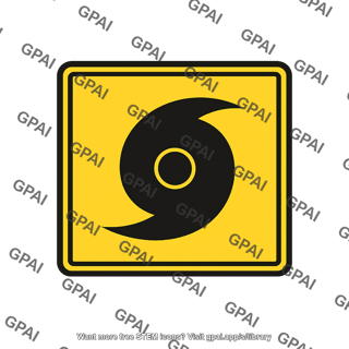 Hurricane watch symbol