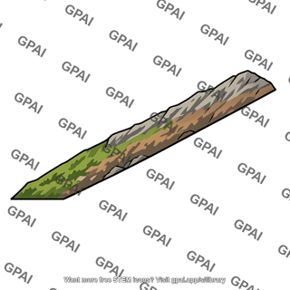Mountain slope upslope