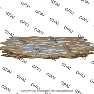 Flooding muddy sheet water