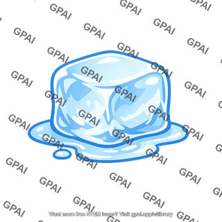 Melting ice cube