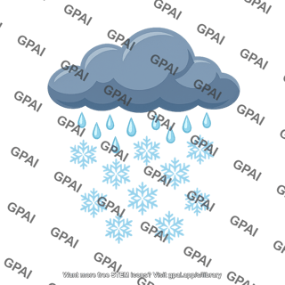 Rain and snow cloud