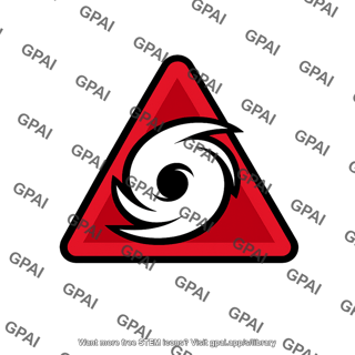 Hurricane warning icon