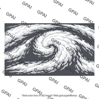 Satellite image cloud pattern