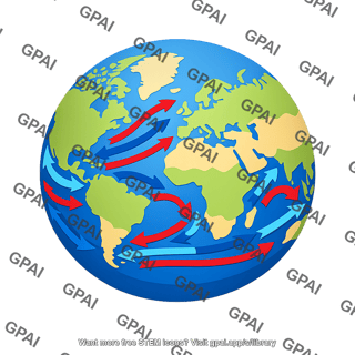 Ocean current globe