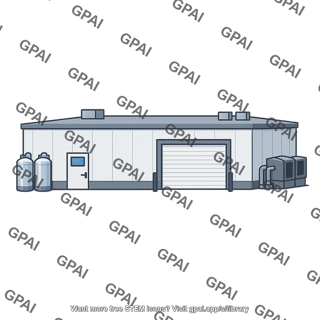 Industrial cold storage building