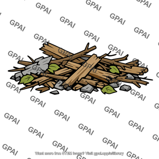 Flood carried debris