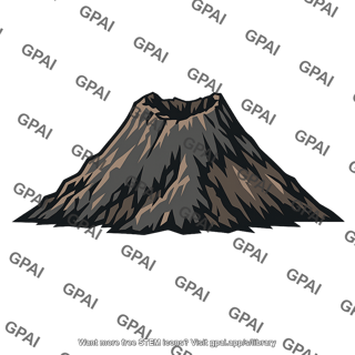 Volcano cone