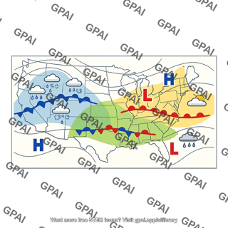 Forecast weather map