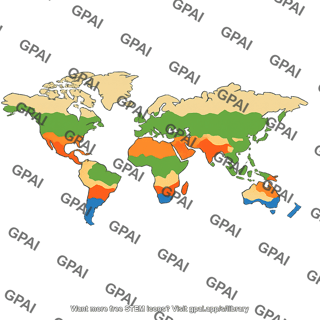 Climate classification map
