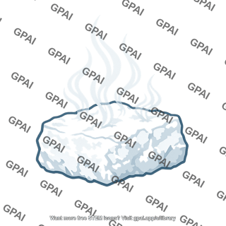 Dry ice sublimating