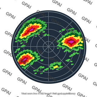 Weather radar display