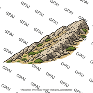 Mountain slope sun facing