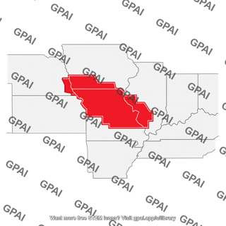 Flash flood warning map