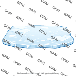 Ice covered surface