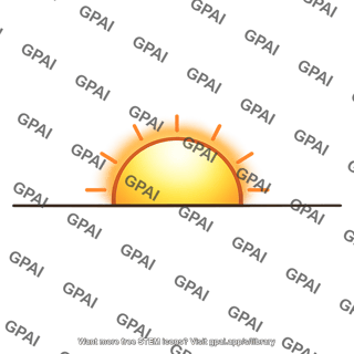 Sun on horizon