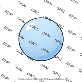Gas molecule single sphere