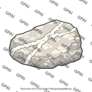 Rock with vein