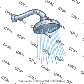 Shower head spraying