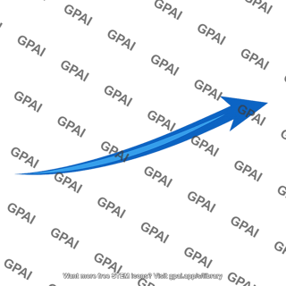 Curved blue arrow