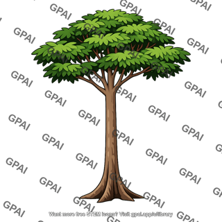 Tropical rain forest tree