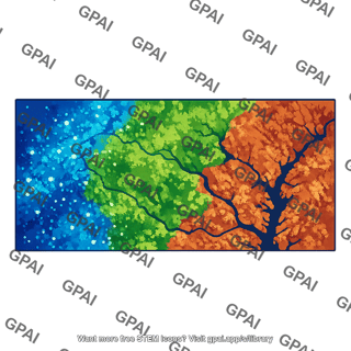 Satellite image false color data