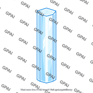Ice crystal elongated