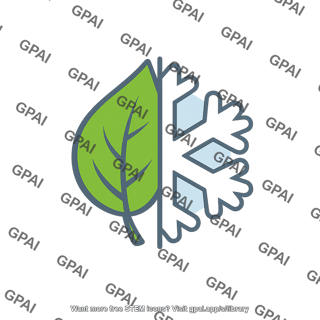 Humid continental climate icon