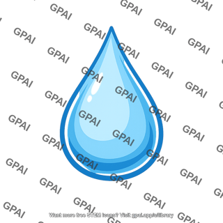 Liquid water droplet