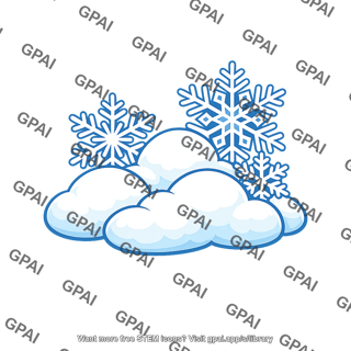 Snowflakes and snow clumps