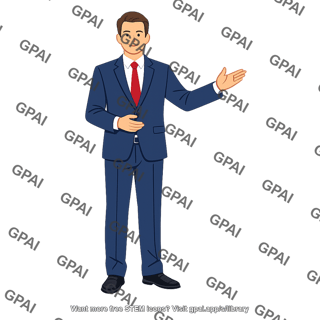 Businessman presenting