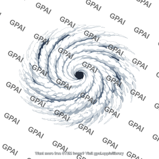 Tropical cyclone satellite view