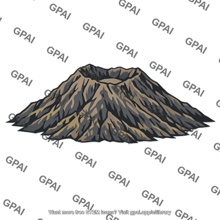 Volcano crater