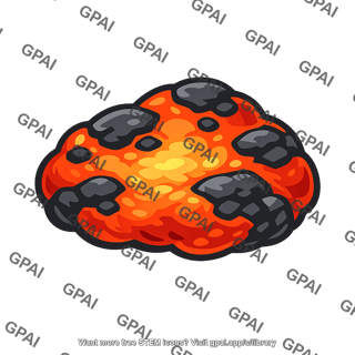 Molten rock