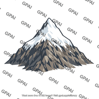Snow capped mountaintop